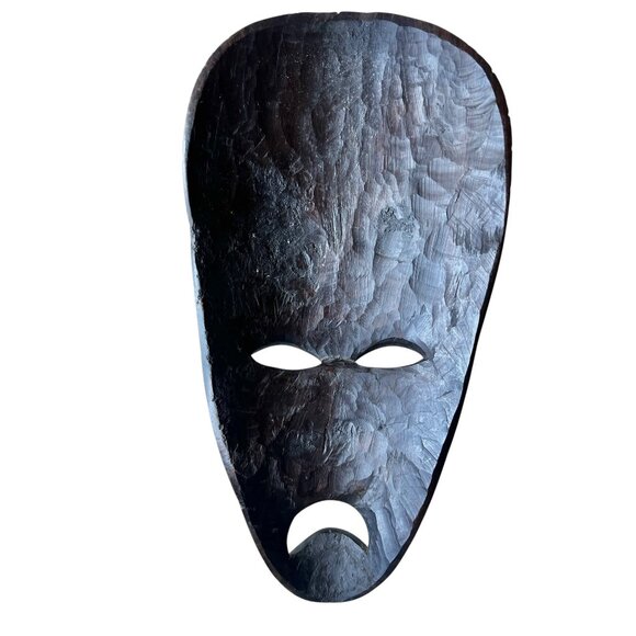 African Dan Mask Hand-Carved Wooden Tribal 11.5” tall - Picture 6 of 8